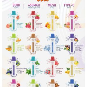 魅嗨MEHA VBar小白條一次性電子煙 8500口｜拋棄式設計